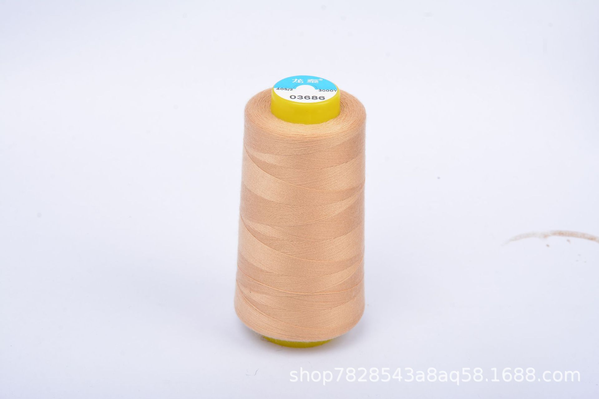 402 Liu Qing 3000 yardas línea de costura serie marrón línea especial de fábrica de ropa línea de máquina de coser de alta velocidad