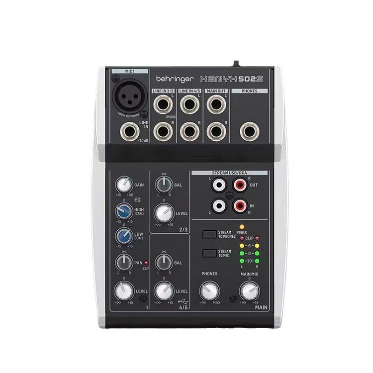 Behringer Xenyx 502S kiçik səs mikseri, karaoke və canlı ifa üçün