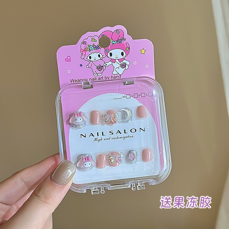 Niños parches de uñas super lindas chicas lindas usan pegatinas de dibujos animados de uñas seguras desmontables parches de uñas al por mayor image 75