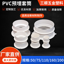 pvc预埋套筒可调节预埋接头可移位止水节塑料套管地漏 排水预埋件