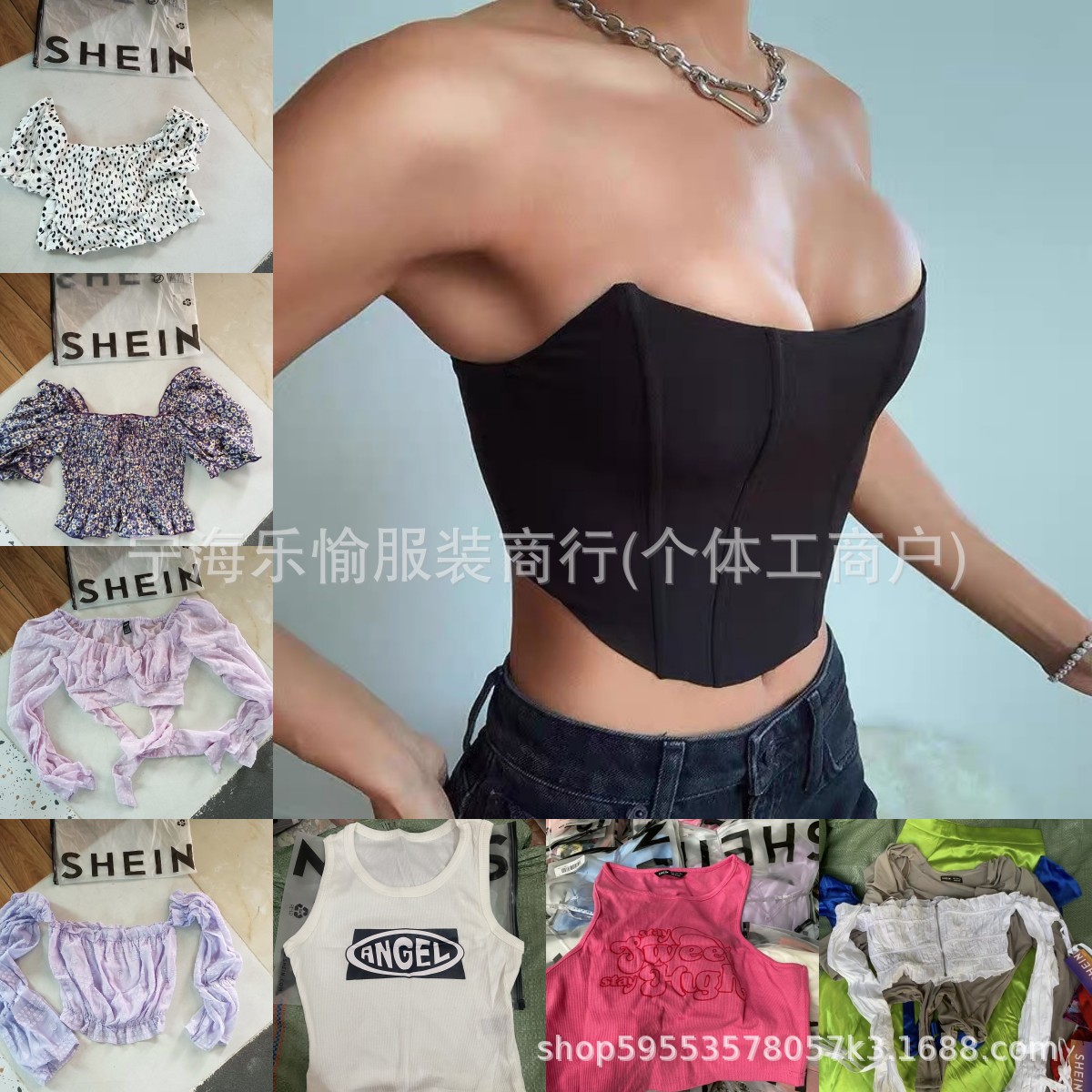 Shein ropa de moda de mujer miscelánea estilo europeo y americano vestido sexy mezcla con chaleco de arnés de verano amazon image 7