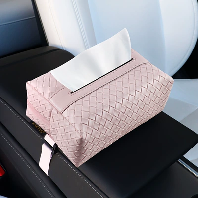 Feel, Woven Texture Leather Tissue Box, Car tissue box/set
