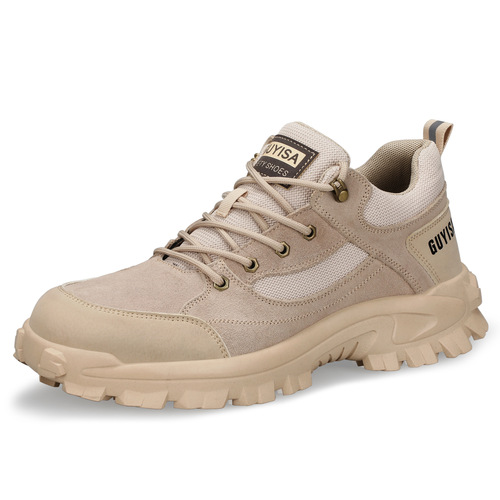 Labor protection shoes for men, anti-smash, anti-puncture safety shoes, rubber outsole, wear-resistant, non-slip, comfortable, work protective work shoes