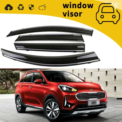 shield window rain eyebrow – Rain shield - 15-19-kx3with-plastic-bright-strip-hook-adhesive-4