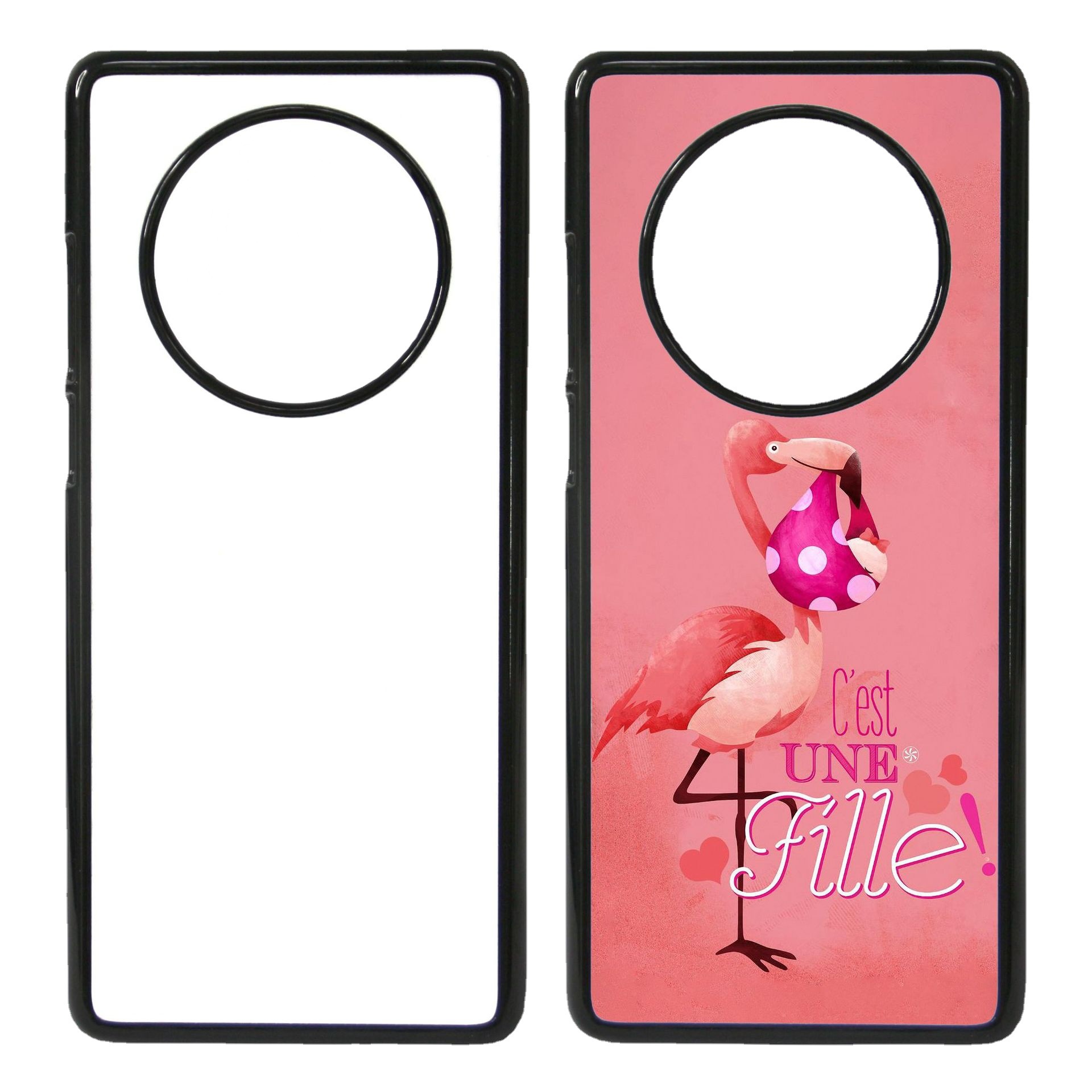 Suitable for Huawei P40/Y69/HONOR9MATE30 thermal transfer hard edge PC phone case blank material wholesale