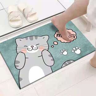 Xinjiang Wholesale Bathroom Door Mats, Bathroom Absorbent Non-Slip Mats, Toilet Foot Mats, Bathroom Quick-Drying Door Mats