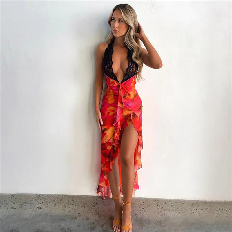 Fashion Halter Neck Dress