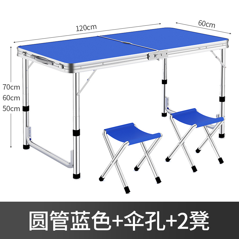 Puesto de mercado nocturno, mesa pequeña plegable rectangular portátil, mesa de comedor para el hogar simple, mesa plegable para exteriores