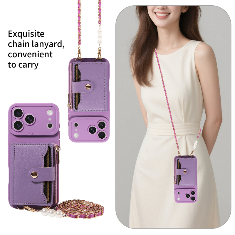 Suitable for Samsung S26 25 24 Ultra Leather Case Pu Leather Anti-Fall Phone Case Zipper Card Holder Cross-Border Exclusive Supply Suitable for Samsung S26 25 24 Ultra Leather Case Pu Leather Anti-Fall Phone Case Zipper Card Holder Cross-Border Exclusive Supply