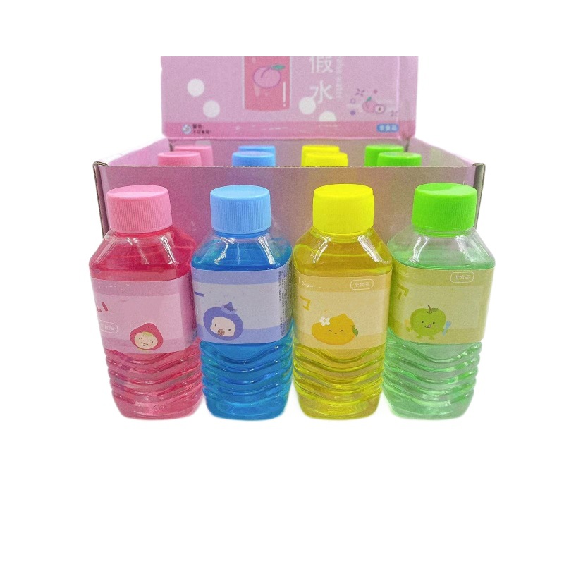 Botellas de agua transparentes falsas botellas de agua mineral falsas botellas de barro espumoso juguetes de descompresión de color goma espumosa de alta permeabilidad