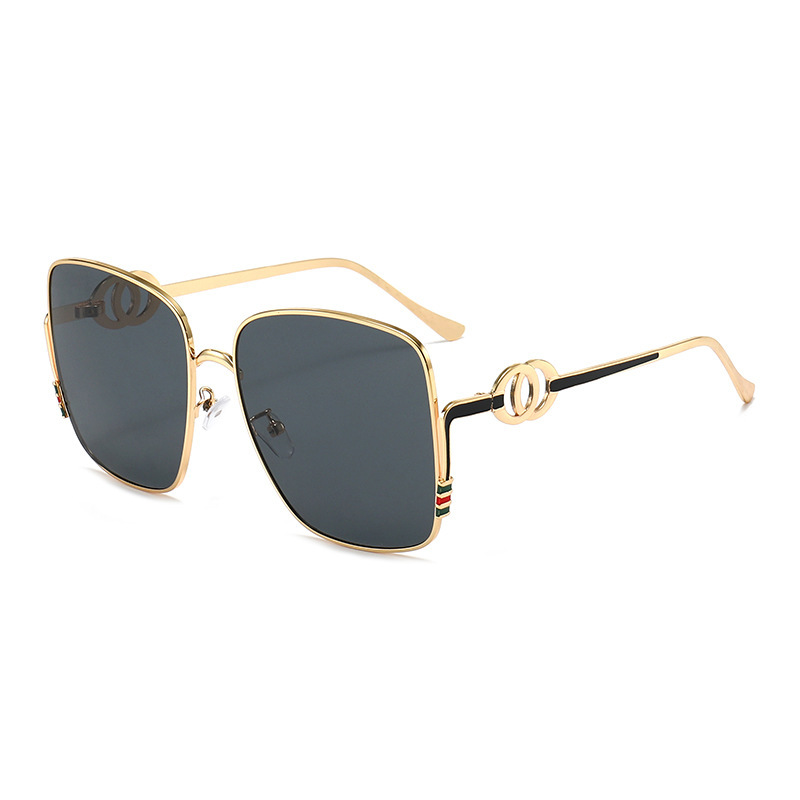 2026 Fashion New Large-Frame Sunglasses Versatile Trendy Simple Sunglasses Street Style Sun Protection Glasses Cross-Border