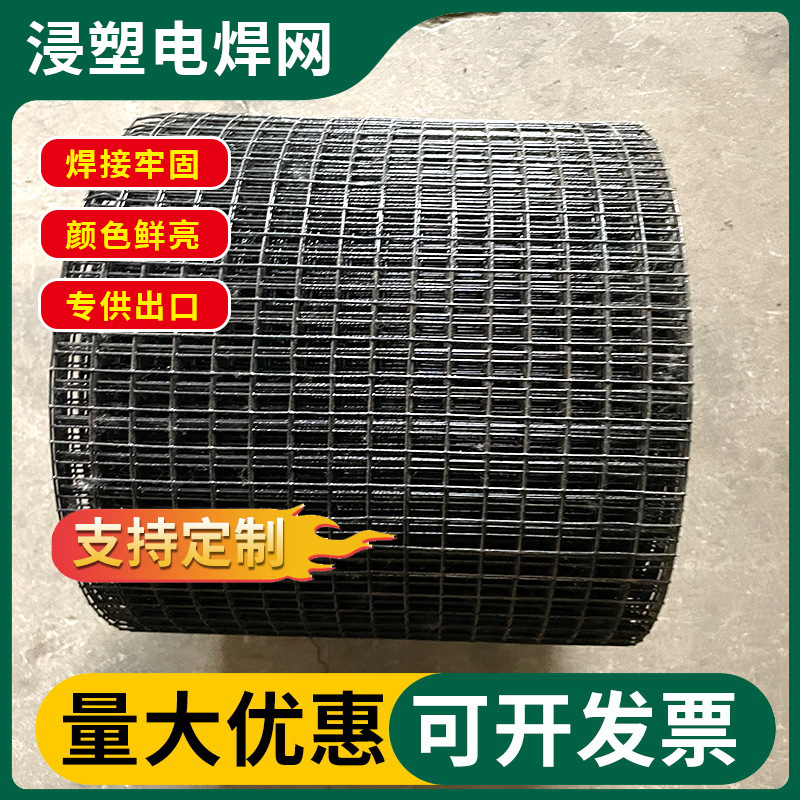 跨境专供浸塑电焊网屋顶光伏防鸟圈山圈地网果园防护网浸塑电焊网