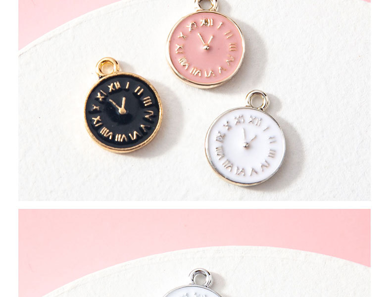 10 PCS/Package Alloy Clock Pendant Simple Style display picture 1