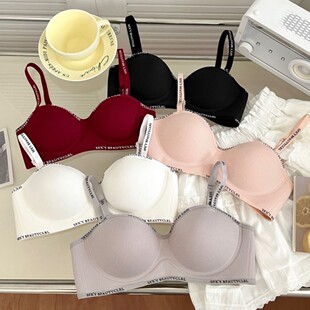 Cross-Border Southeast Asia Small Landmine Underwear for Women with Small Breasts Showing Bigger Push-Up One-Piece Seamless No-Wire Breast-Retracting Bra