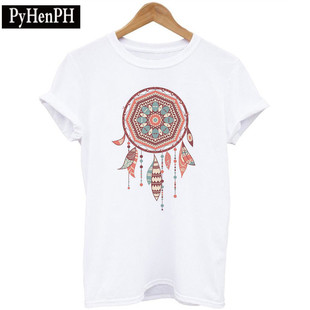 Flower Dreamcatcjer Tshirt �r���r��������T��Ů�������eŮ�b��