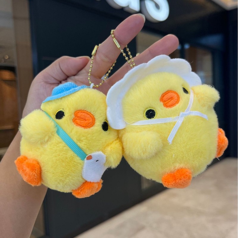ネットで話題の可愛いカップルチキンのペンダント、小物、バッグ飾り、ぬいぐるみ、リュック飾り、ぬいぐるみペンダント|undefined