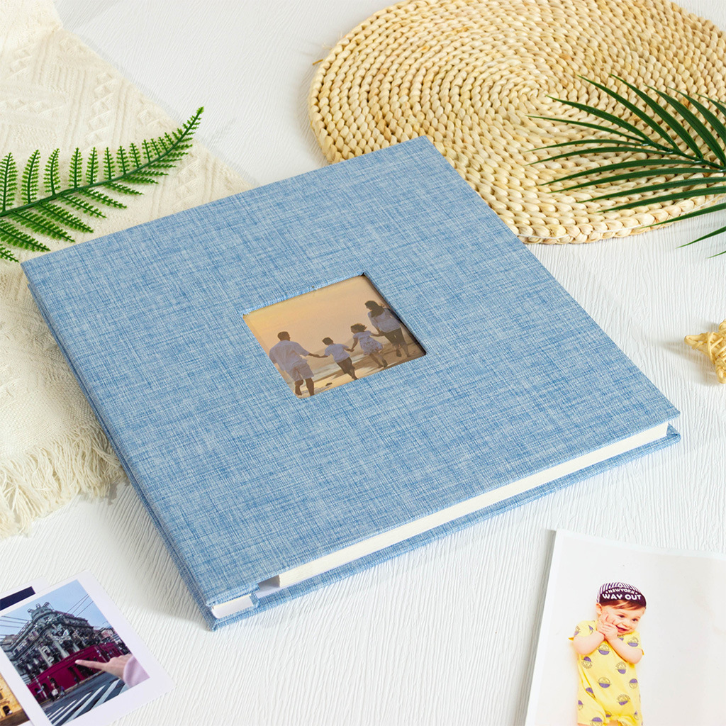 16inch 파란색과 흰색 사각형 + 비행기 상자