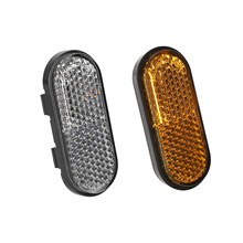 适用小米4Lite二代电动滑板车前叉原装黄色前面银白色反光片配件