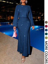 D 58231 Beaded Fishtail Dress �C���~βȹ �羳�������R�d