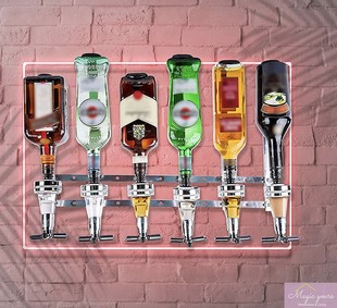 Wall-Mounted Wine Pouring Rack, Wine Pourer, Wine Divider, Measuring Base Wine, Bartending Tools, Bar Home Party Wine Set