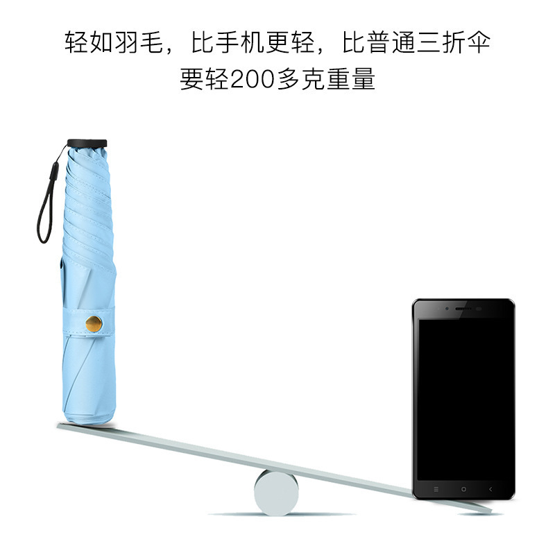 Umbrella with Custom Logo, Ultra-Light Carbon Fiber Feather Umbrella, Sunshade, 70% off Umbrellas, Sun and Rain Umbrella, Portable Pencil Umbrella for Girls