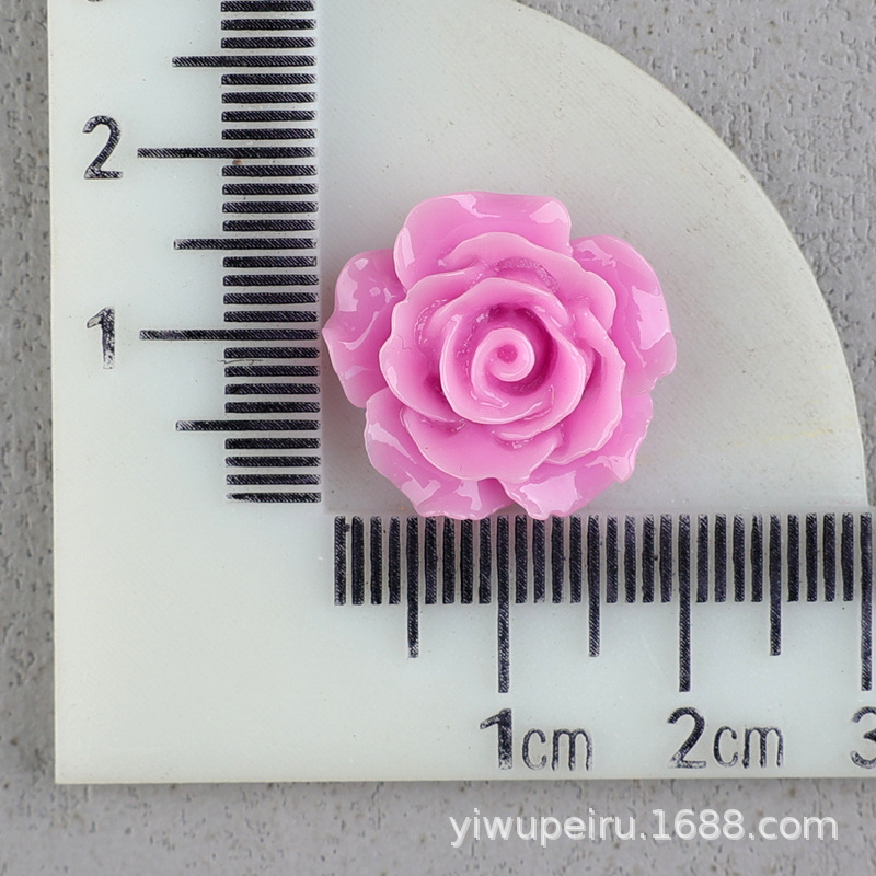 バラの花の樹脂の部品の髪飾りのbbクリップの材料のDIYクリームの携帯のケースの穴の靴のDIYの花