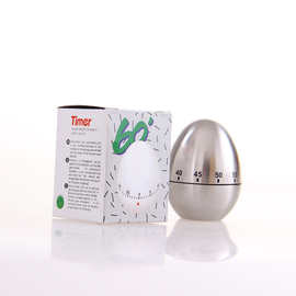 60分钟不锈钢鸡蛋机械定时器厨房计时提醒器上链条旋转计时器T802