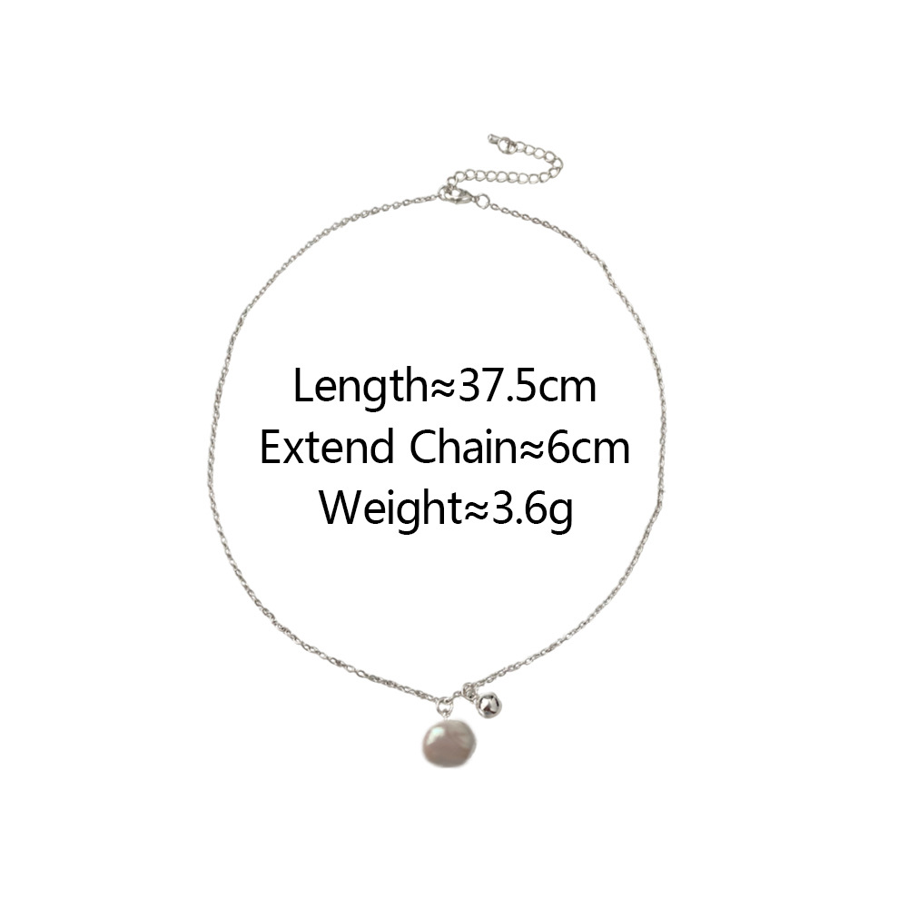 Einfacher Stil Runden Kupfer Überzug Inlay Perle Vergoldet Halskette Mit Anhänger display picture 1
