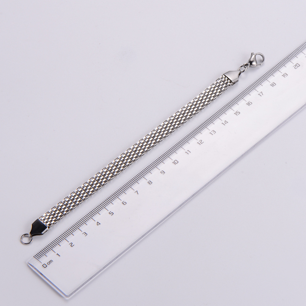 fashion simple geometric stainless steel watch belt Bracelet