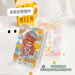 Guka Mahjong Tile Block Card Tile Clear Acrylic Magnetic Photo Frame Tile Guka Disc Handmade Material Block