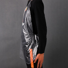 Disposable apron individually packaged plastic transparent hot pot lobster kitchen catering for adults and children dust-proof and oil-proof