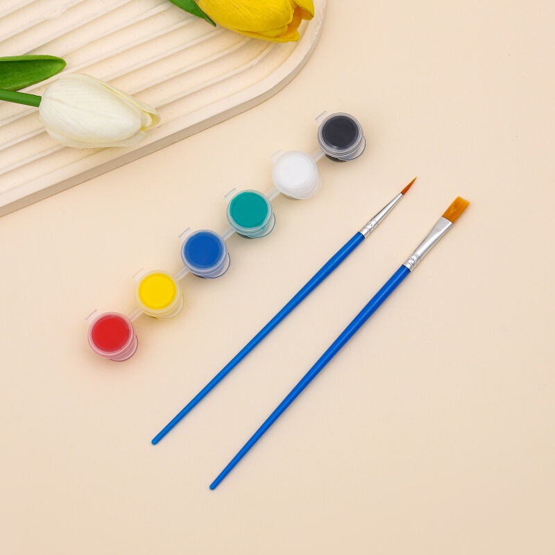 メーカーは子供用アクリルペイント12色6結合学生アート絵画着色石膏人形ペイントストリップを供給しています|undefined