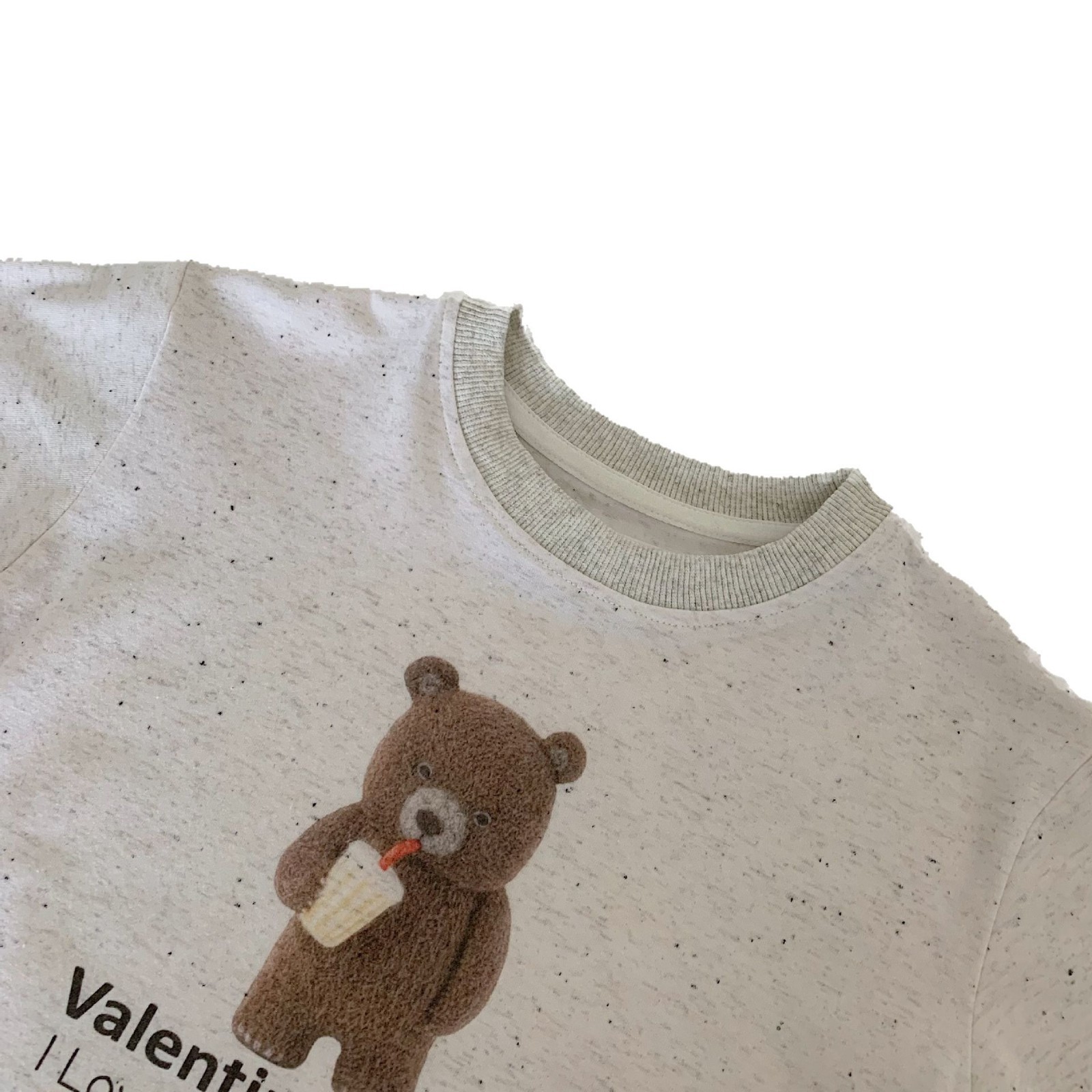 Mai Bao niños de verano camiseta de mangas cortas 2025 nuevo estilo coreano para niños y niñas de dibujos animados oso jersey para niños