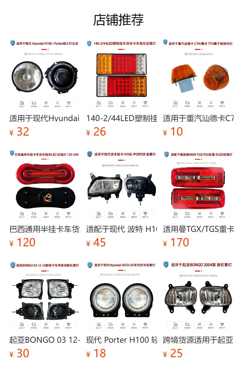 Suitable for Volvo Scania Truck Ceiling Light Truck Led Spotlight Car Headlight Fog Light Manufacturer Wholesale