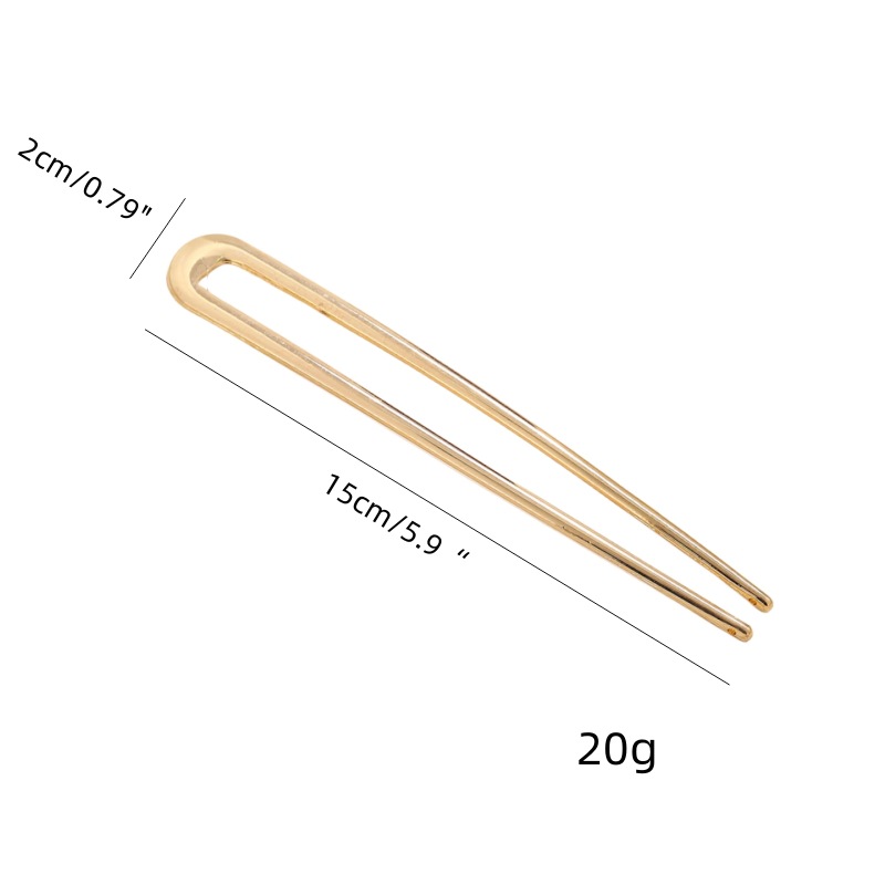 Comercio exterior transfronterizo Nueva horquilla en forma de U Hanfu estilo antiguo mapache aleación con incrustaciones perla brillante horquilla AliExpress Venta caliente