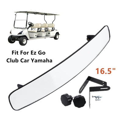 FLYQUICK qolf avtomobili mərkəzi arxa görünüş güzgüsü, qabarıq arxa görünüş güzgüsü