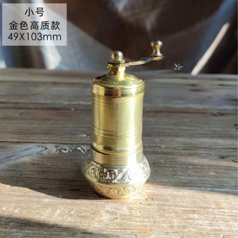 トルコ産山椒黒胡椒スパイスミル銅合金手動ハンドグラインダーポータブルキッチン用品なし|undefined