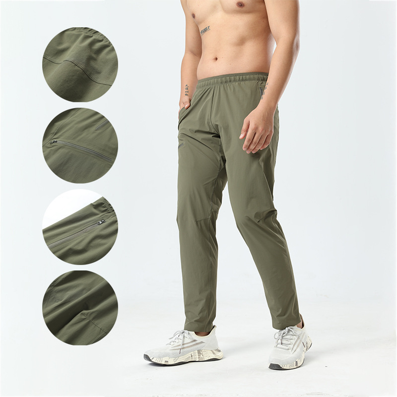 Niaojia Summer Quick-Drying Pants Men's Commuting Outdoor Mountaineering Casual Sports Pants Straight-Leg Soft Shell Pants Stretch Overalls Men