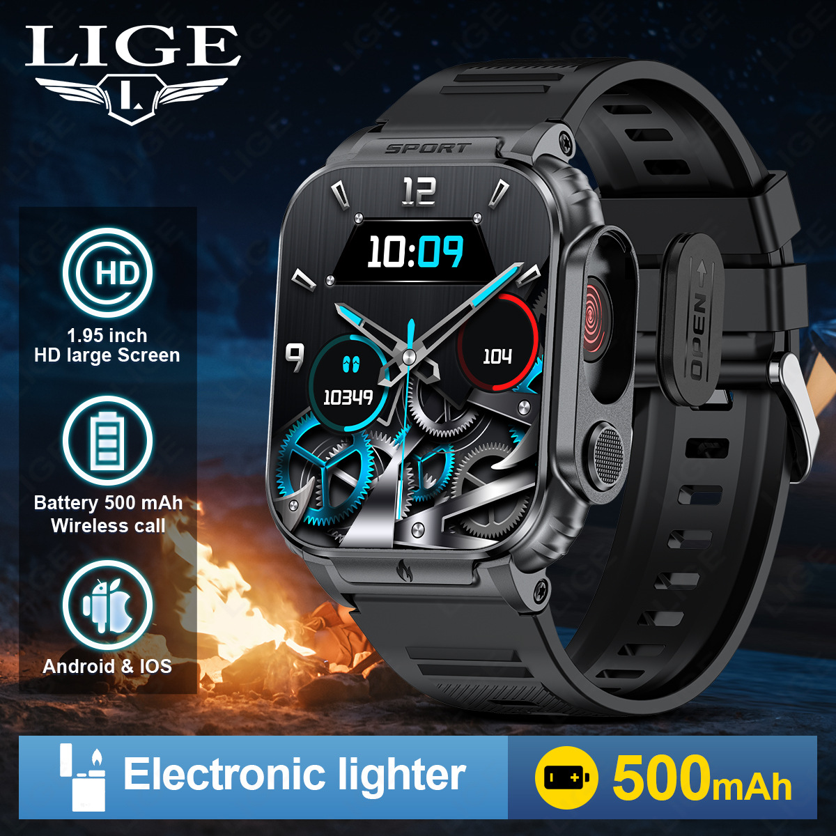 P60 Bluetooth-Telefon-Smartwatch, multifunktionale Gesundheitsüberwachung, Sport-Smartwatch_voghion.com