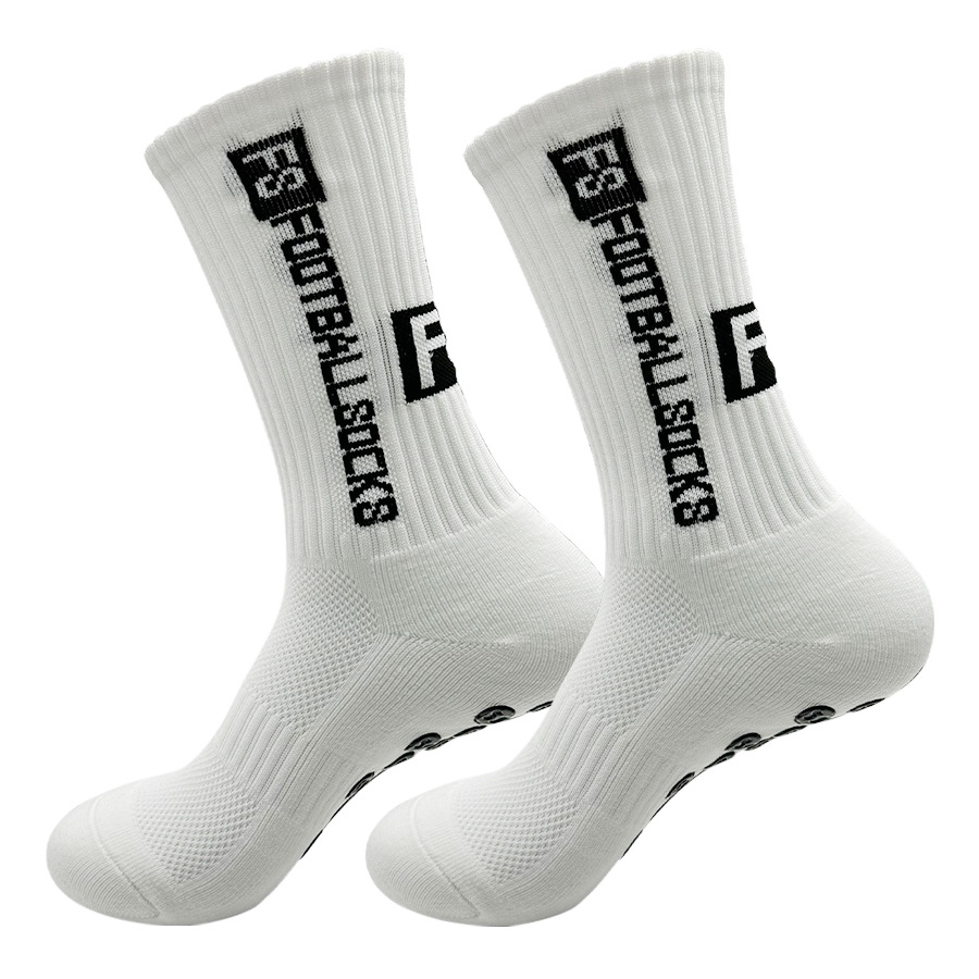 FS cross-border hot new football Socks Calcetines deportivos para hombres y mujeres calcetines de media pantorrilla toalla inferior silicona antideslizante calcetines de baloncesto transpirables
