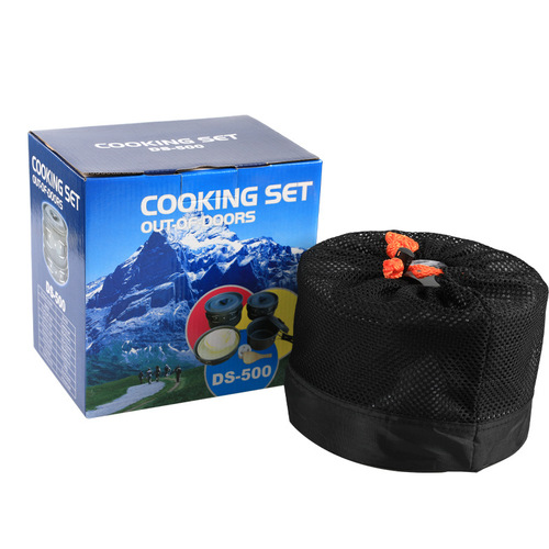 Outdoor camping pot set DS-500 portable pot travel set pot for 4-5 people multifunctional picnic pot set large size