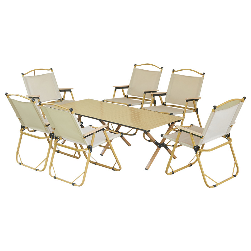Yang Zi Kmet silla acampamiento al aire libre refuerzo plegable silla plegable portátil equipo de acampamiento silla de playa mesa de comedor