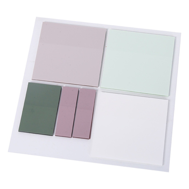 Estudiante combinación nota adhesiva nota ins etiqueta de índice de color oficina creativa N veces etiqueta transparente etiqueta engomada del mensaje