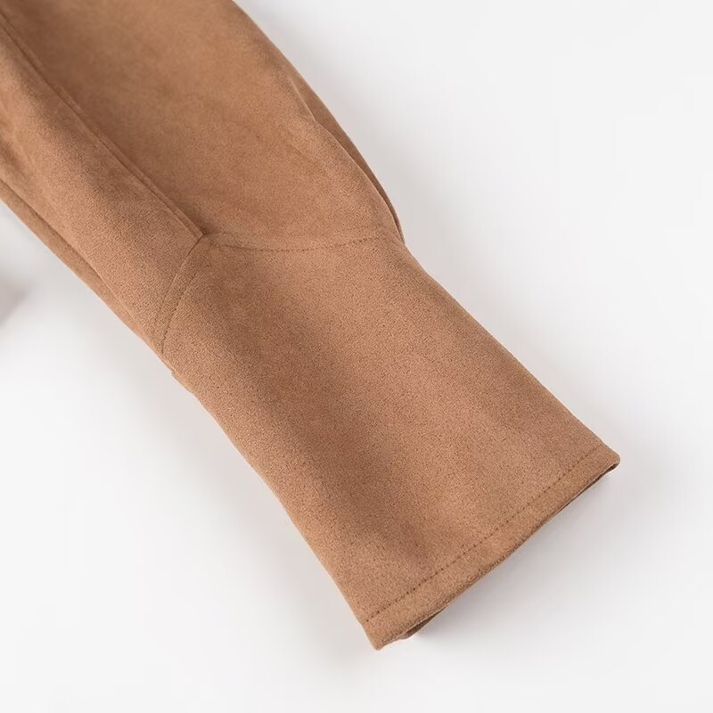 Women's 2024 Autumn/Winter New Street Fashion Waist Strap Jacket Coat_voghion.com