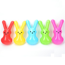 PVC儿童卡通充气玩具兔子PEEPS玩具彩虹兔玩偶跨境新品玩具批发