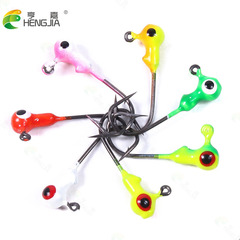 HENGJIA Hengjia Fishing Tackle Lure 1g Lead Head Hook with Barbed Fishing Hook 50 Count Bagged Fishing Tackle Wholesale
