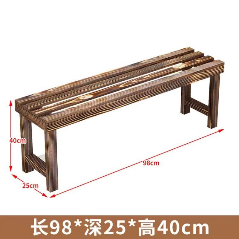 &フラワースタンド収納ラック無垢材炭化はしご多層バルコニー床置き防錆木材屋内屋外ポトス植木鉢ラック|undefined