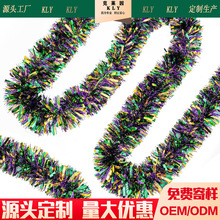 跨境新款狂欢节彩条 家庭装饰毛条节日派对聚会 场景装饰布置 pet