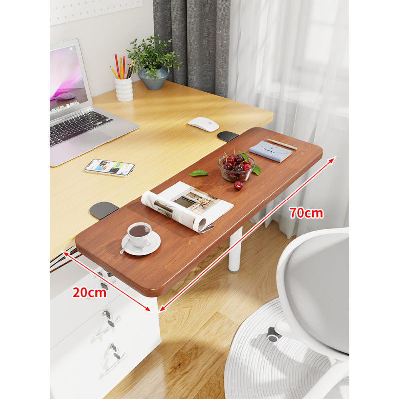 Mesa de escritorio extensión de mano mesa de computadora tablero de escritorio portador de teclado dormitorio tablero de estación de trabajo ensanchado extensión plegable