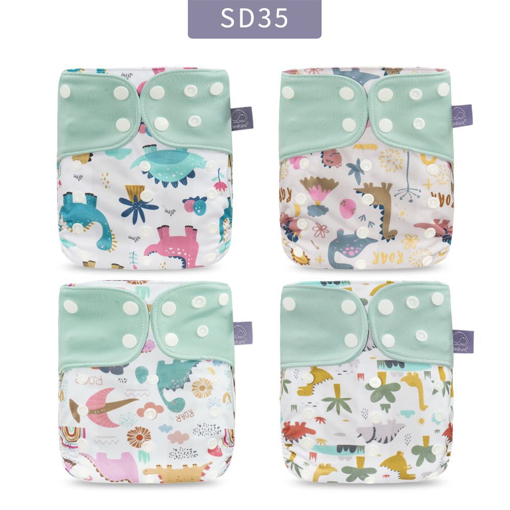 Pantalones de pañales para bebés Pañal de tela ajustable lavable impermeable transpirable a prueba de orina Pantalones de entrenamiento de pañales a prueba de fugas portátiles